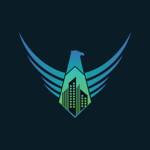 Eagle estate logo design PNG free Download