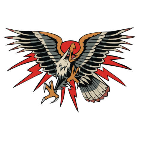 Eagle tattoo classic design PNG Free Download