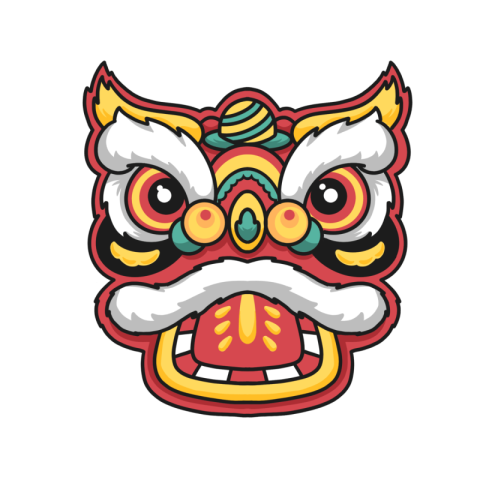 Chinese new year cartoon stroke PNG Free Download