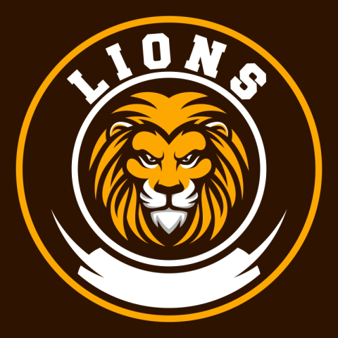 Lion sport mascot logo PNG Free Download