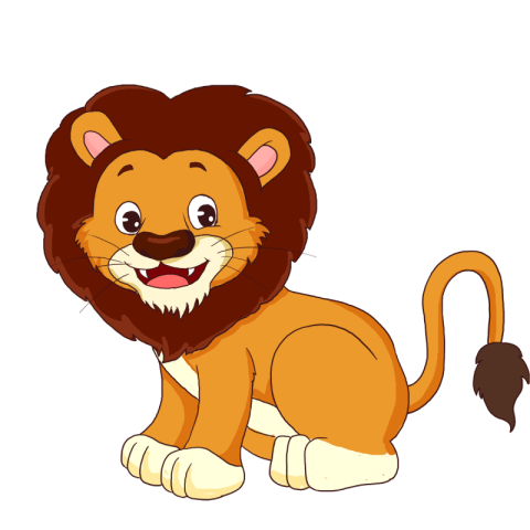 Cartoon hand drawn lion clipart PNG Free Download
