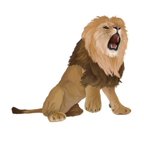 Roaring lion PNG Free Download