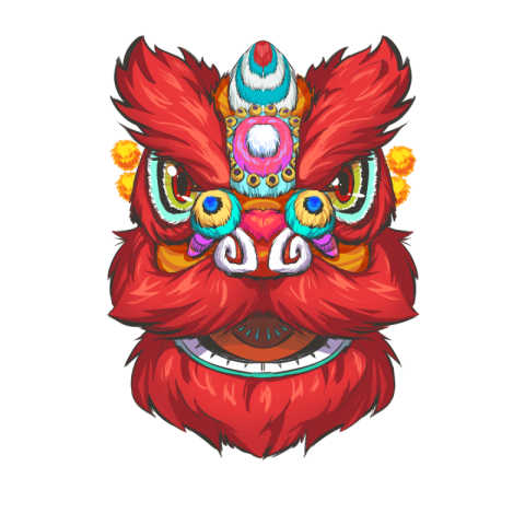 Lion dance PNG Free Download