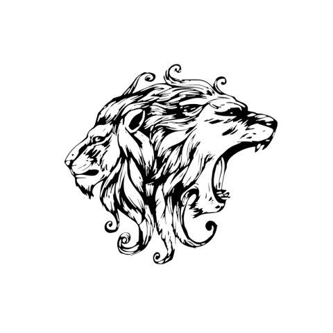 Lion art design lion king PNG Free Download