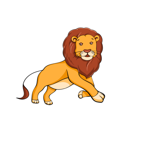 Clip art lion cute sticker PNG Free Download