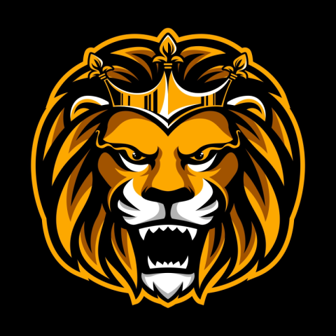 King lion mascot PNG Free Download