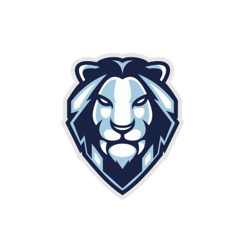 Lion mascot logo design PNG Free Download