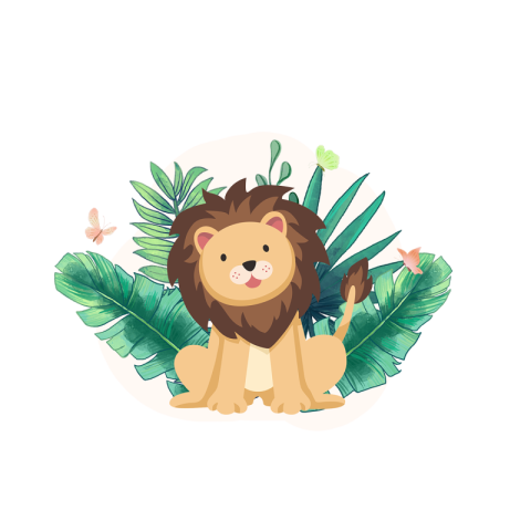 Summer lion animal clipart PNG free Download