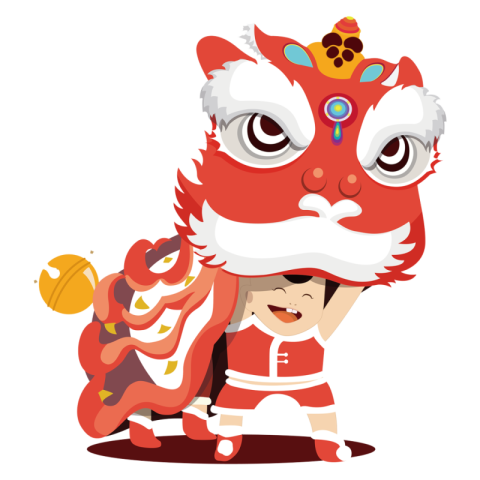 Cartoon chinese style new year PNG Free Download