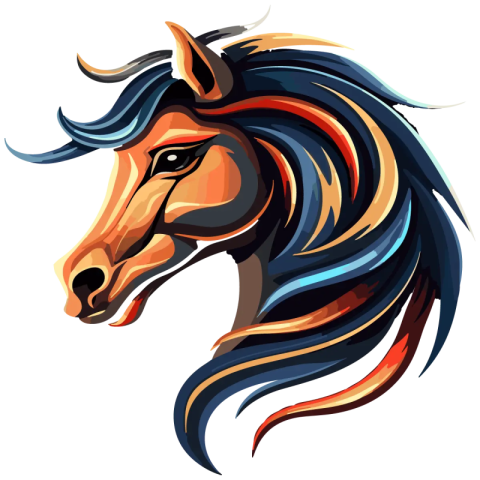 Horse head cartoon sticker vector PNG Free Download