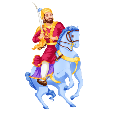 Indian religious leader riding PNG Free Download