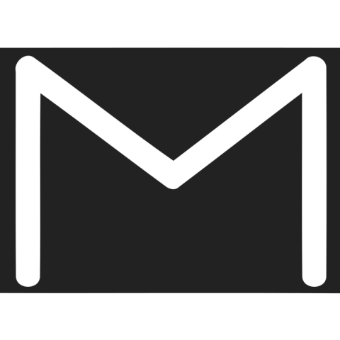 Black Gmail Computer Icon & Logo PNG Free Download