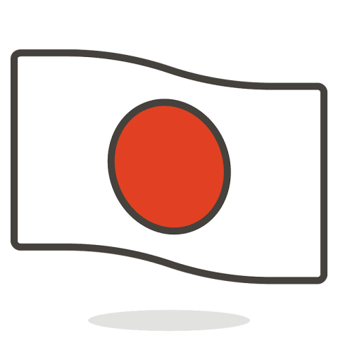 PSD Japan Flag PNG Free Image