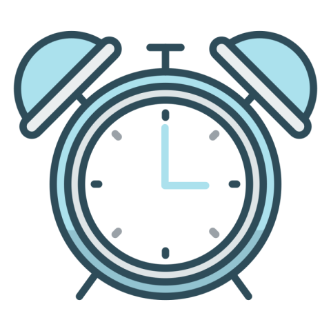 Vector Clipart Alarm Clock PNG Design & cartoon Image