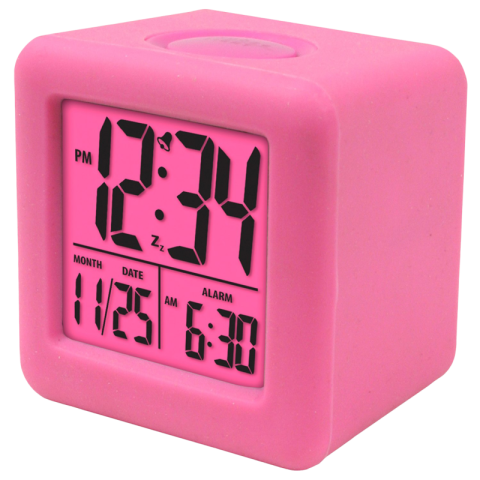 Pink Alarm Clock PNG Transparent Image Free Download