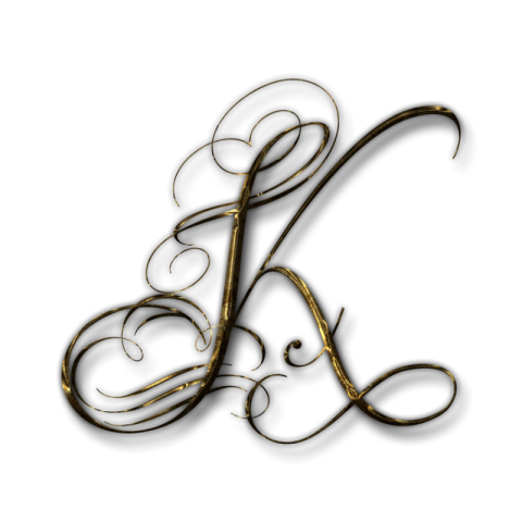 Calligraphy K Letter PNG Image Free Download