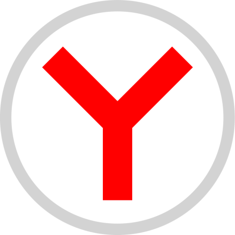 Yandex Logo PNG  White Sticker Image