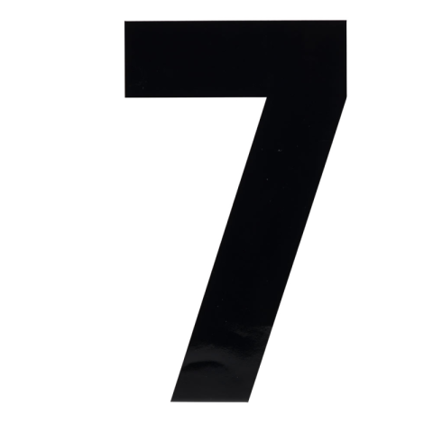 Silhouette 7 Number PNG Free Photo