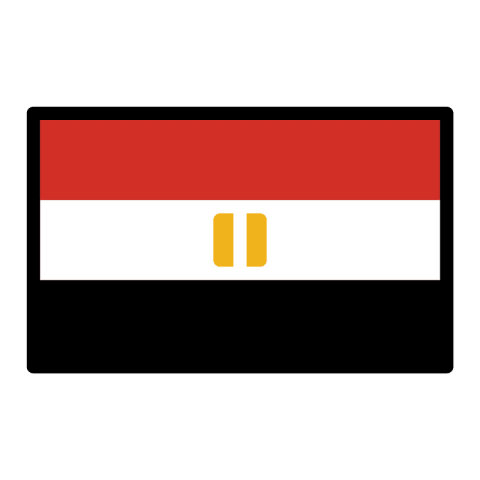 Vector Egypt Flag PNG Drawing Free Download