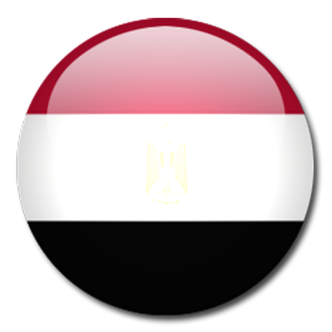 Circular Icon On Egypt Flag PNG Free