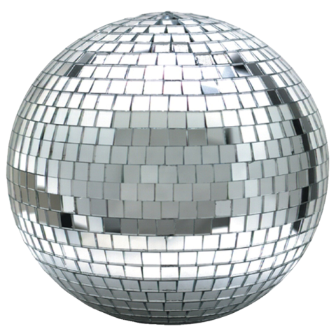 Disco Ball Black White PNG FreePhoto