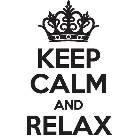 High Animated Keep Calm PNG Image