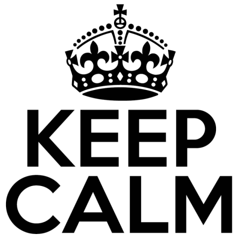 Keep Calm PNG Logo Image