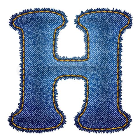 Jeens Style H Letter PNG Image Free Download