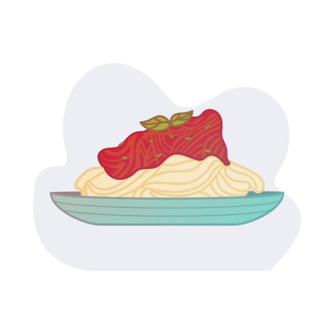 Watercolor Spaghetti PNG art image Free Download