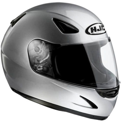 Silver Motorcycle Helmet PNG Image Free Download