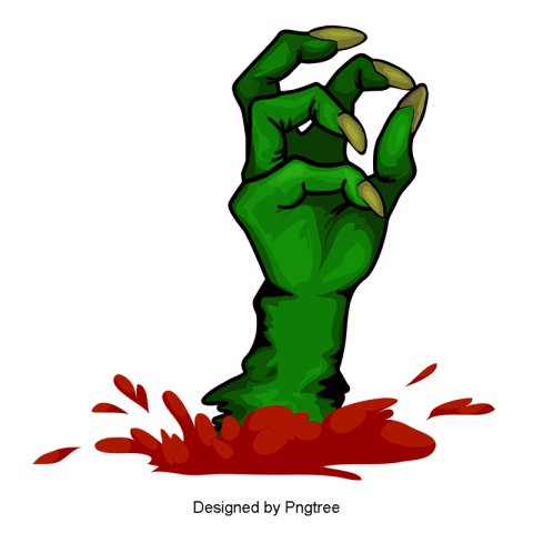 Zombie Hand PNG Clipart Free Transparent Background