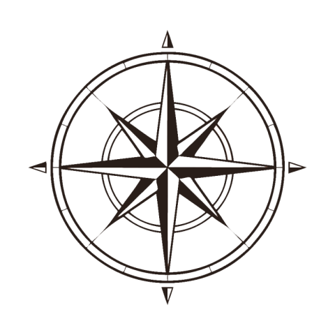 Vector Compass PNG Outline Free Download