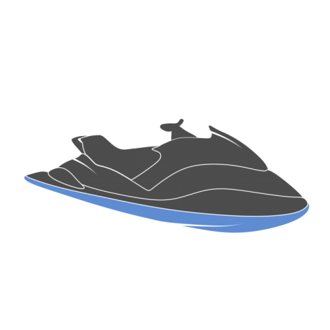 Svg Jet Ski PNG watercolor Art Free Download