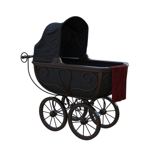 Silhouette Stroller PNG Image on Free Download