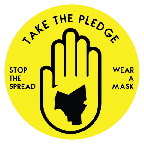 Yellow Stop Coronavirus PNG circle Image