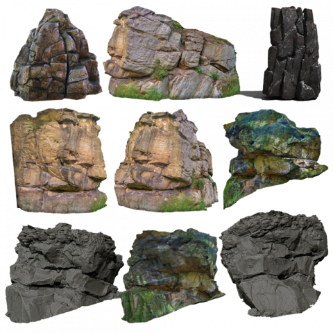 Rock 3d computer graphics texture mapping mountain