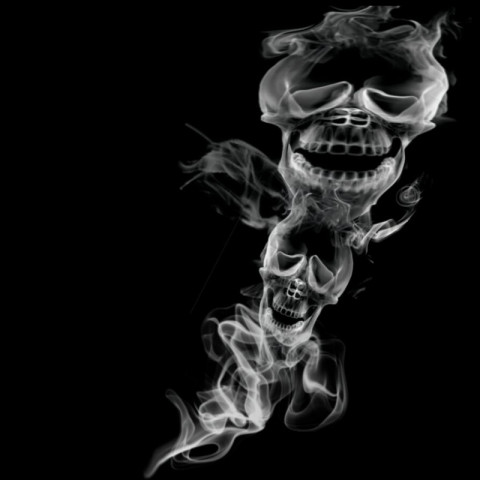 Skull , Smoking , Clipart , Smocking , tobacco smoking , skull smoke image with black background