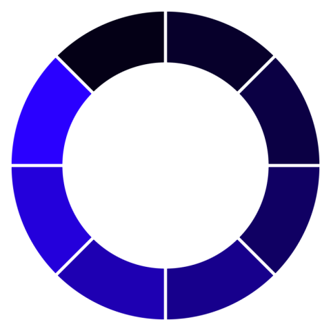 Blue circle icon vactor