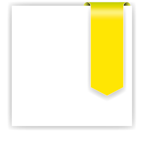 Yellow tag white royal button vector graphic design
