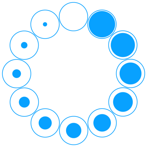 Loding round design blue color vector icon modren design