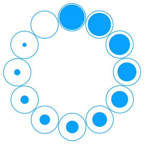 Pre Loding round design blue color vector icon modren design