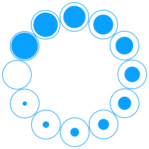 Simple Loding round design blue color vector icon modren design