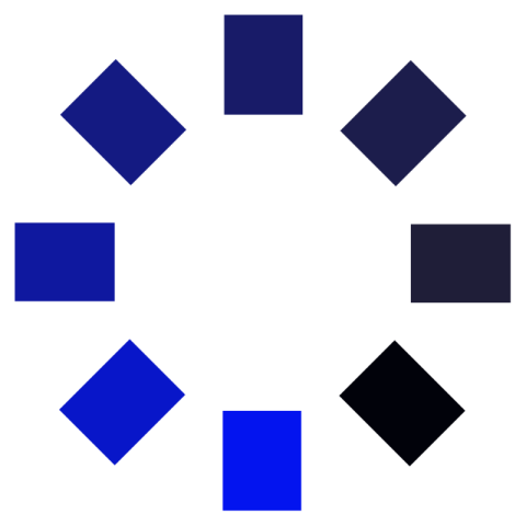 Double shade blue box loading vector icon graphic design