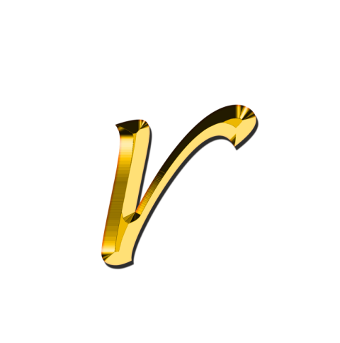 Small R Letter PNG Image With Transparent background