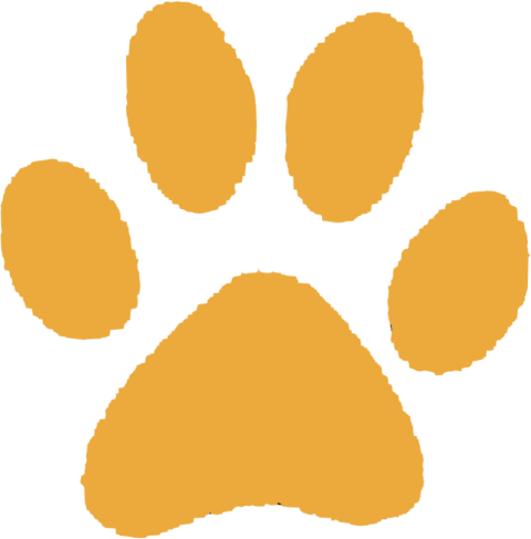 Orangle Animal Paw PNG Print Free Transparent Image