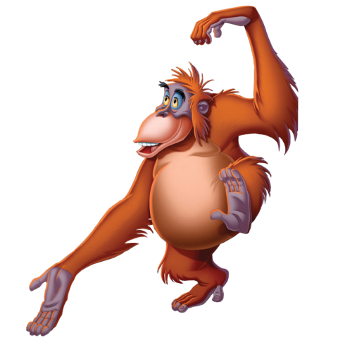 Dancing Mowgli Monkey Cartoon Character PNG Transparent Free Download