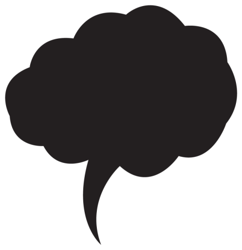 Black Art Comic Speech Bubble Royalty Free Vector PNG Image illustration Icon with Transparent Background Free Download