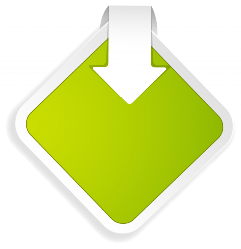 Green colour paper tag vector graphic design