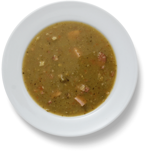 Pea Soup In White Dish,Light Brown Color Pea Soup,HD Pea Soup Photo Free Download PNG Image,Transparent Background