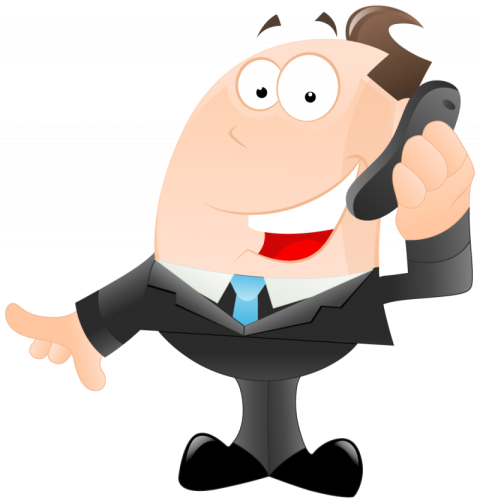 Cartoon Businessman Characters Images, Free Vectors Businessman with use Cell & Stock Photo, Transparent Download Images